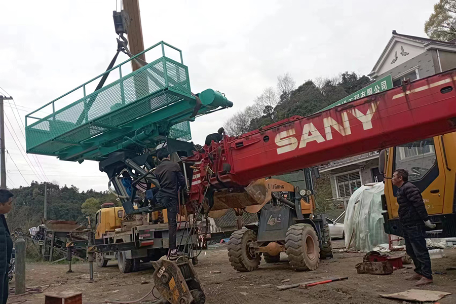 吊车改钻机施工案例